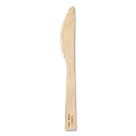 World Centric Bamboo Cutlery, Knife, 6.7 in., Natural, 2000PK KN-BB-67